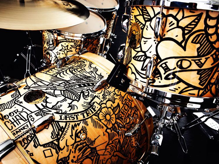 Chad Smith's Pearl Drumkit Gets A Tattoo | Musicradar 563_x_750_jpg