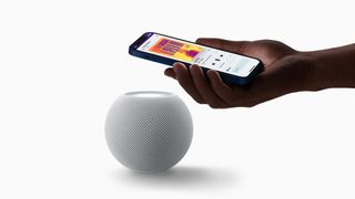 Apple Music playing on a Homepod Mini