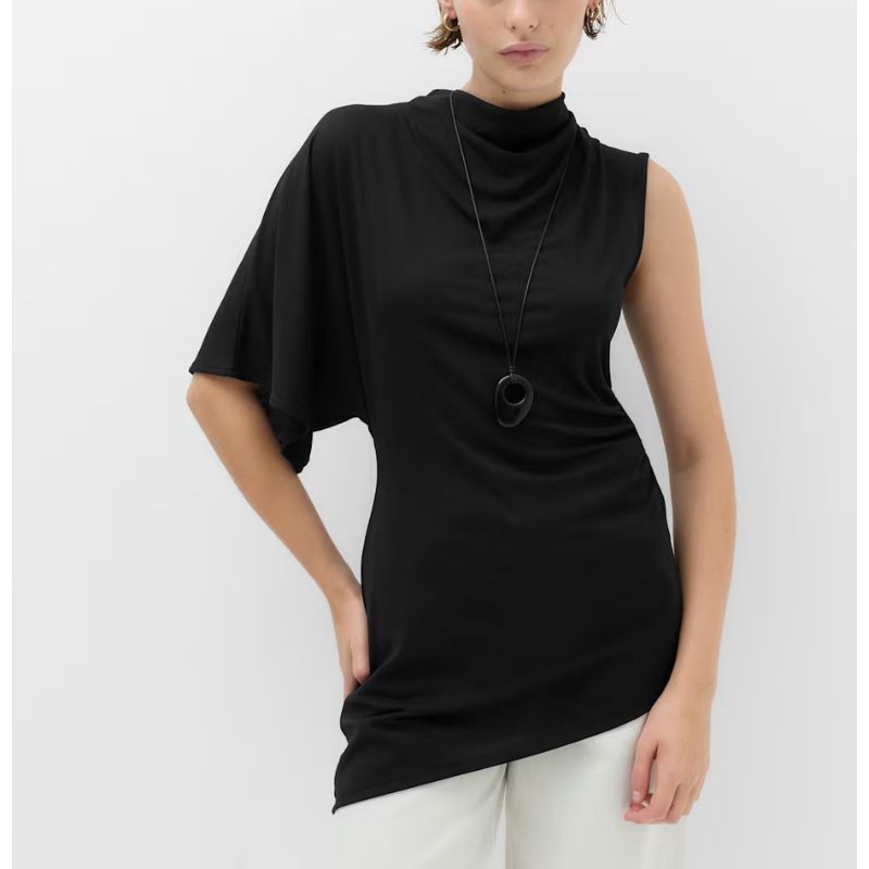 M&S, One Shoulder Asymmetric Draped Top