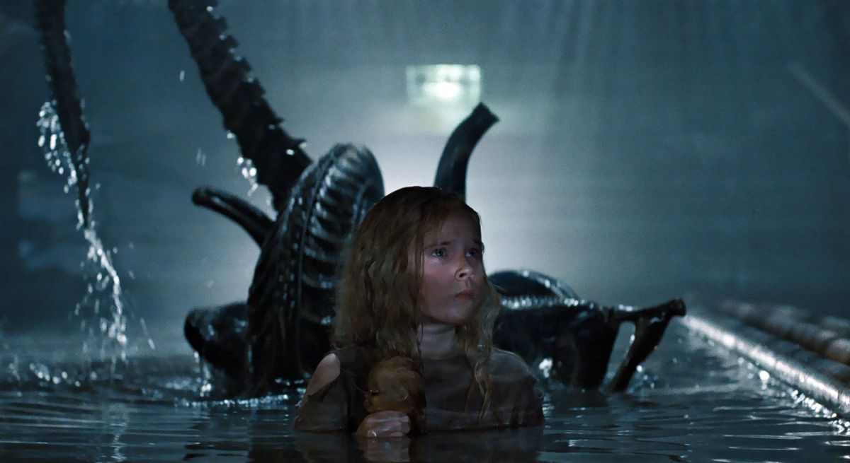 Captura de pantalla de la película de ciencia ficción Aliens (1986)