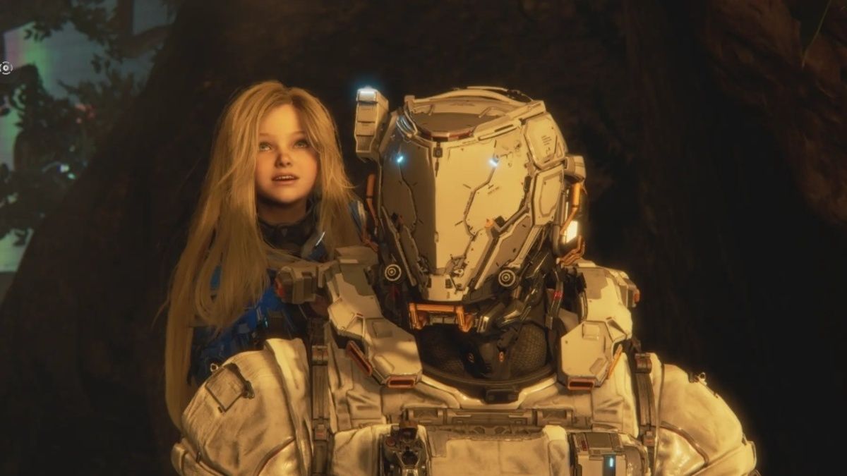 Captura de pantalla del videojuego de ciencia ficción.