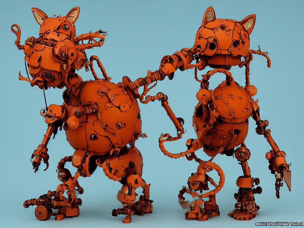 A Lovecraftian whimsical giant mechanized adorable Fox | Stable Diffusion | OpenArt Rusty giant 5