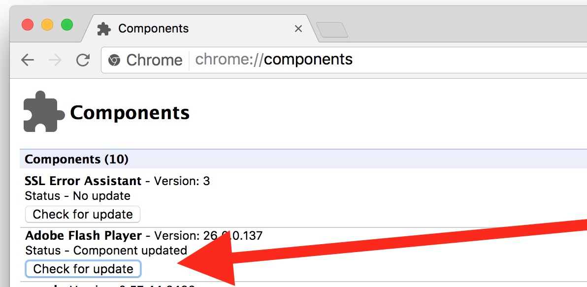 How To Update Adobe Flash In Chrome Browser Osxdaily