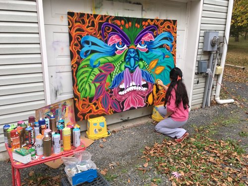 Meet The Artist Lady Pink Art On A Postcard The Hepatitis C Trust