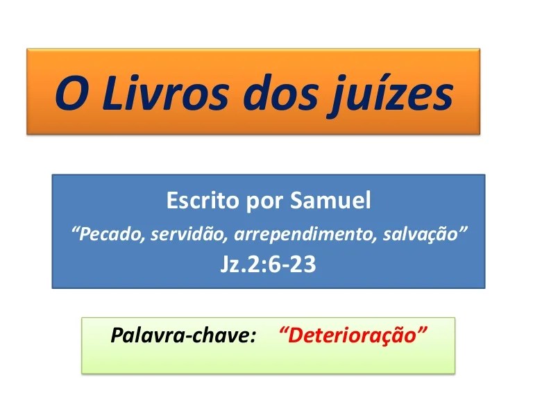 11 O Livro Dos Juizes