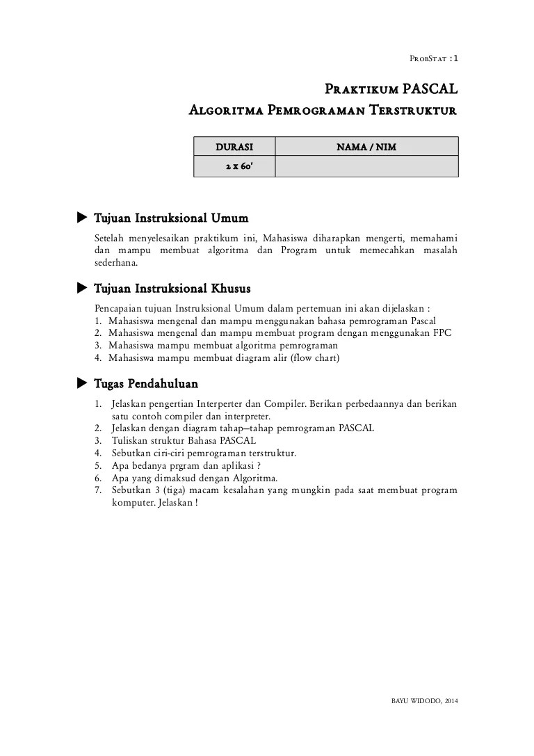 Algoritma pemrograman terstruktur