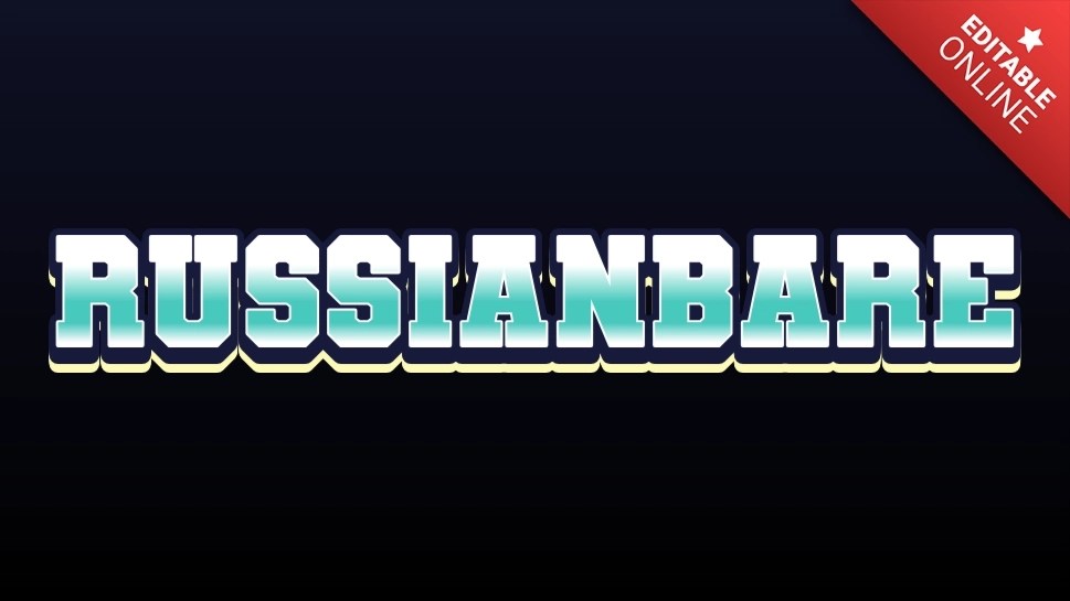 Russianbare Generatore di effetti di stile del testo