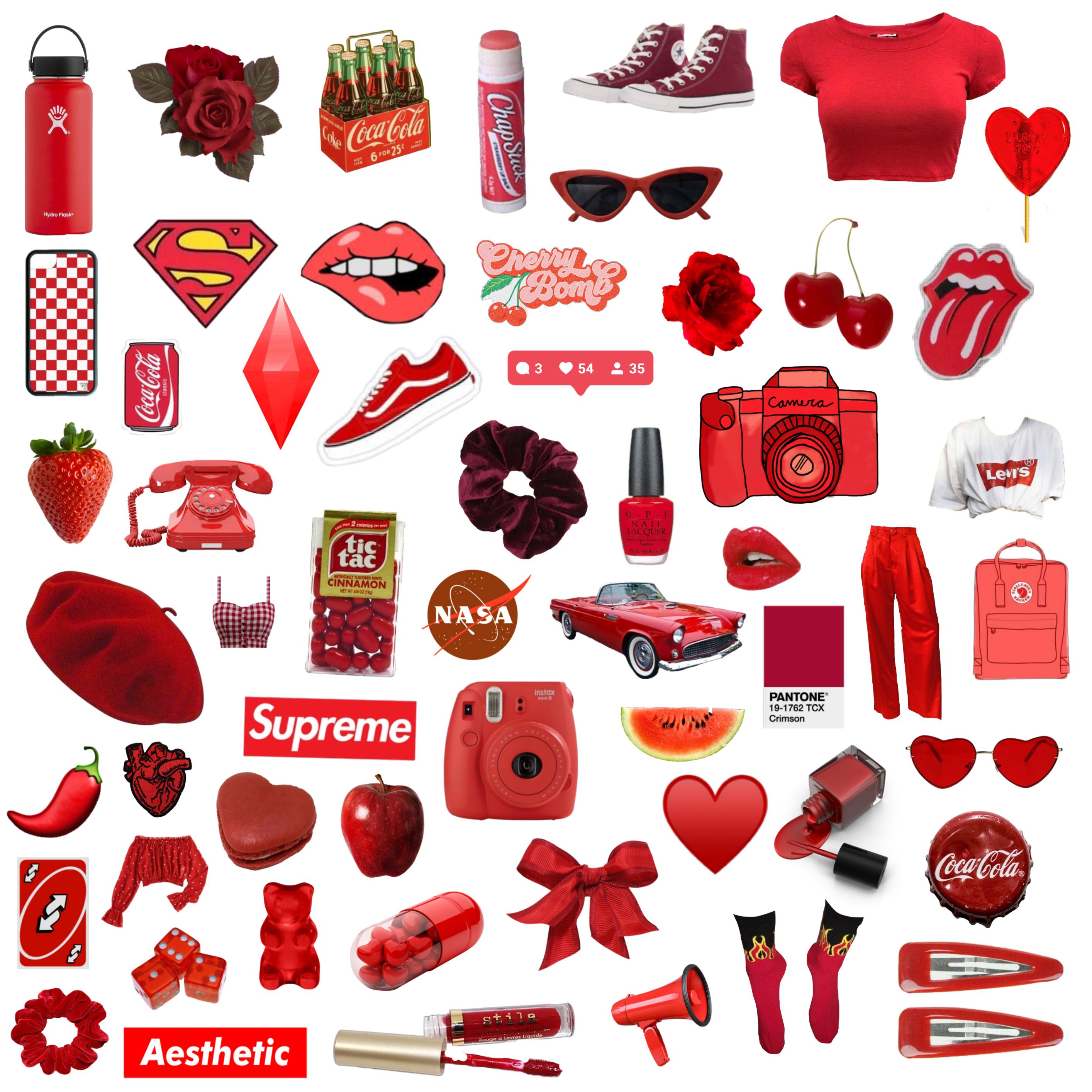 Stickers red