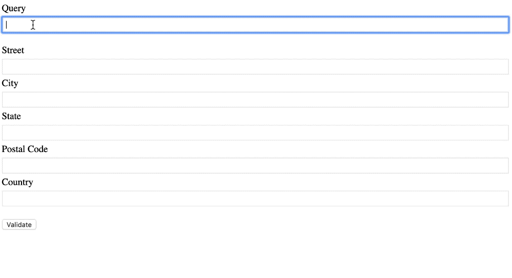Validate Street Addresses with Vue.js and the HERE Geocoder Autocomplete  API - HERE Developer