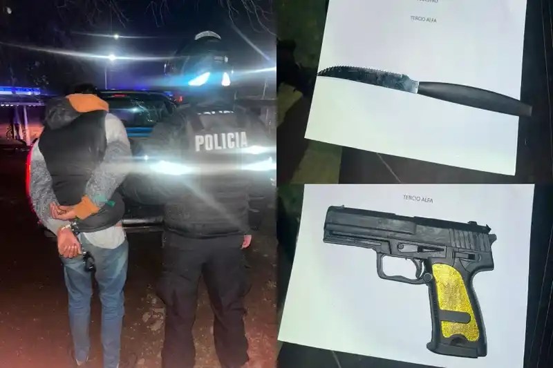 Tensión en una pensión céntrica por un joven armado que realizó amenazas y terminó detenido