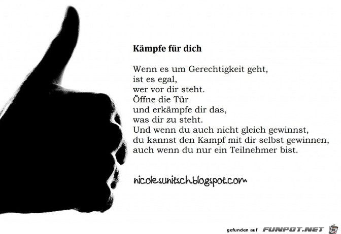 Spruche Kampfe Fur Dich