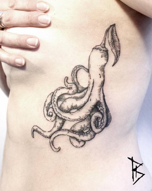 Engraving Style Surrealist Red Chili Pepper Octopus 625_x_500_jpg