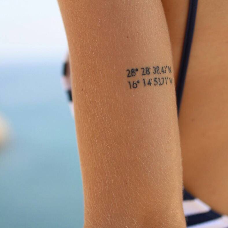 Coordinate Tattoo On Claudia Fumero. 789_x_789_jpg