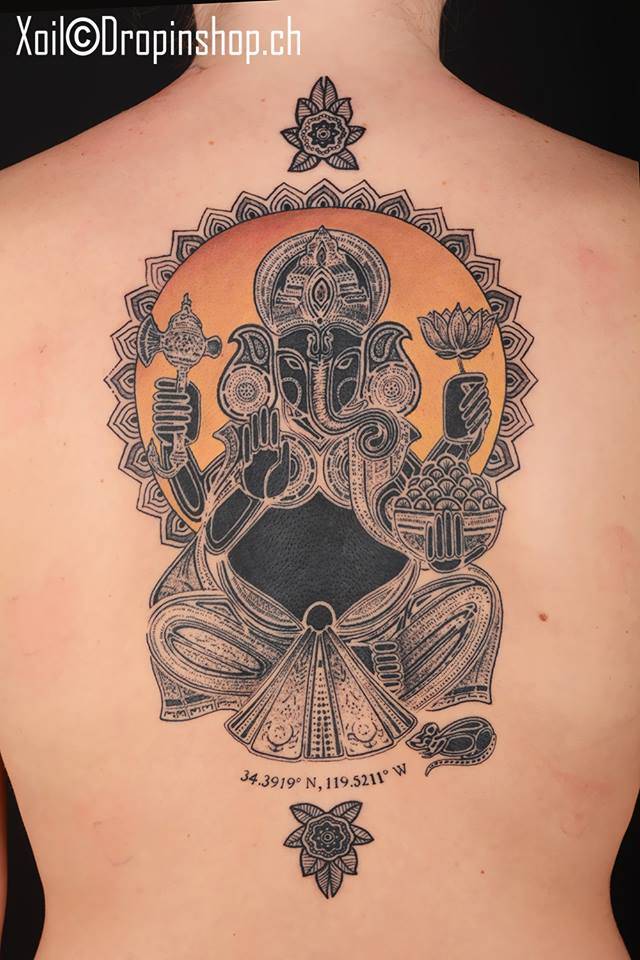Ganesha Tattoo On The Back. 960_x_640_jpg