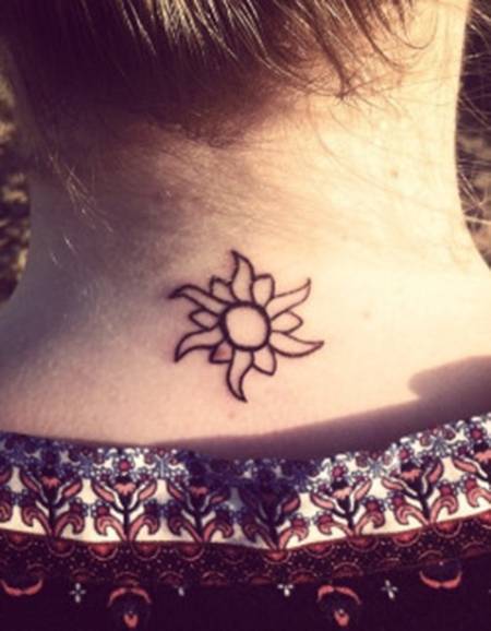 Sun Tattoo On The Back Of The Neck. 578_x_450_jpg