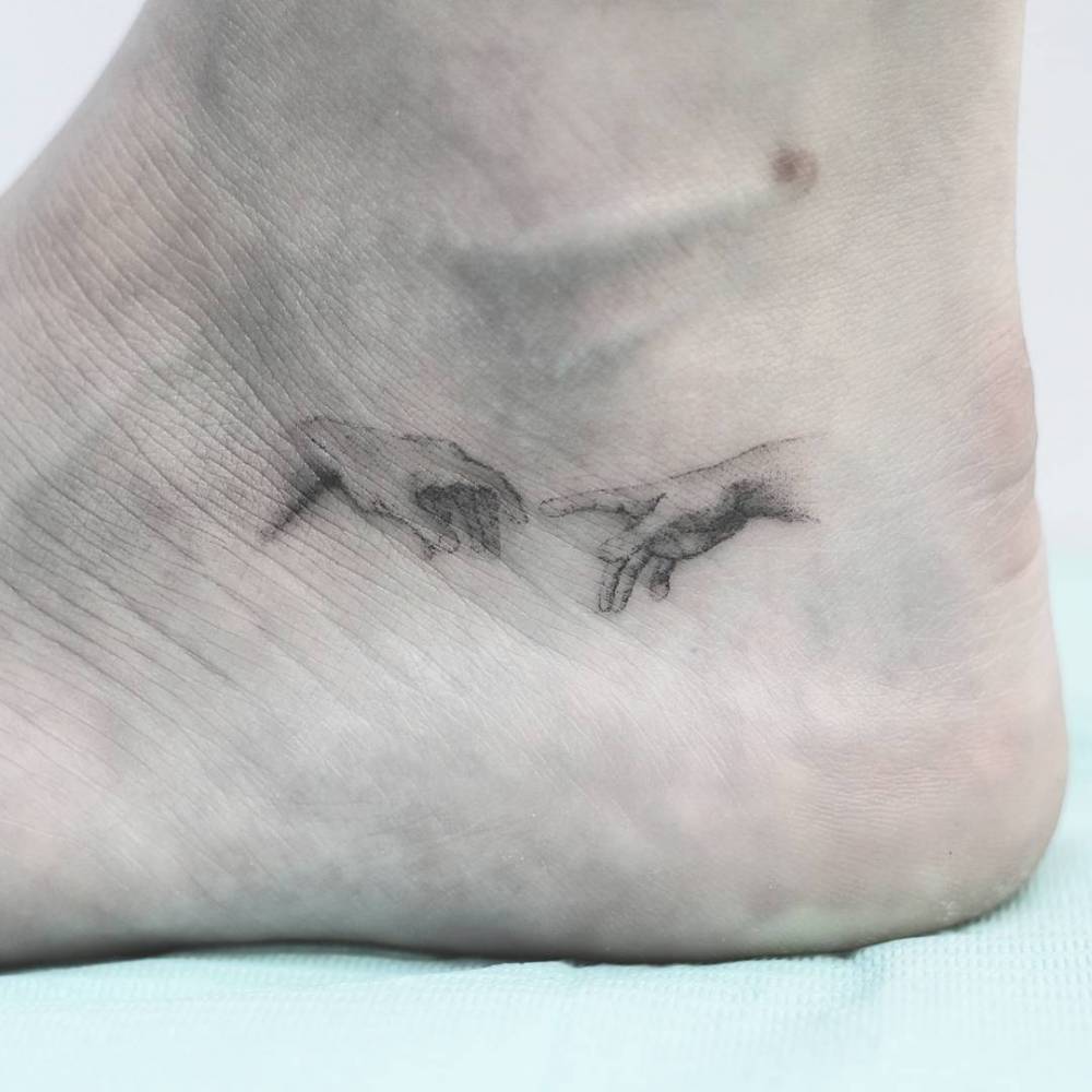 Michelangelo's The Creation Of Adam Inspired Tattoo On 1000_x_1000_jpg