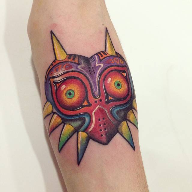 Legend Of Zelda's Majora's Mask Tattoo On The Inner 640_x_640_jpg