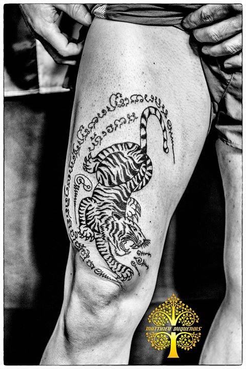 Sak Yant Style Tiger Tattoo. 719_x_480_jpg