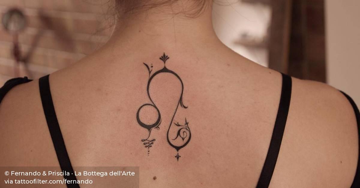 Leo Zodiac Sign On The Upper Back. 628_x_1200_jpg