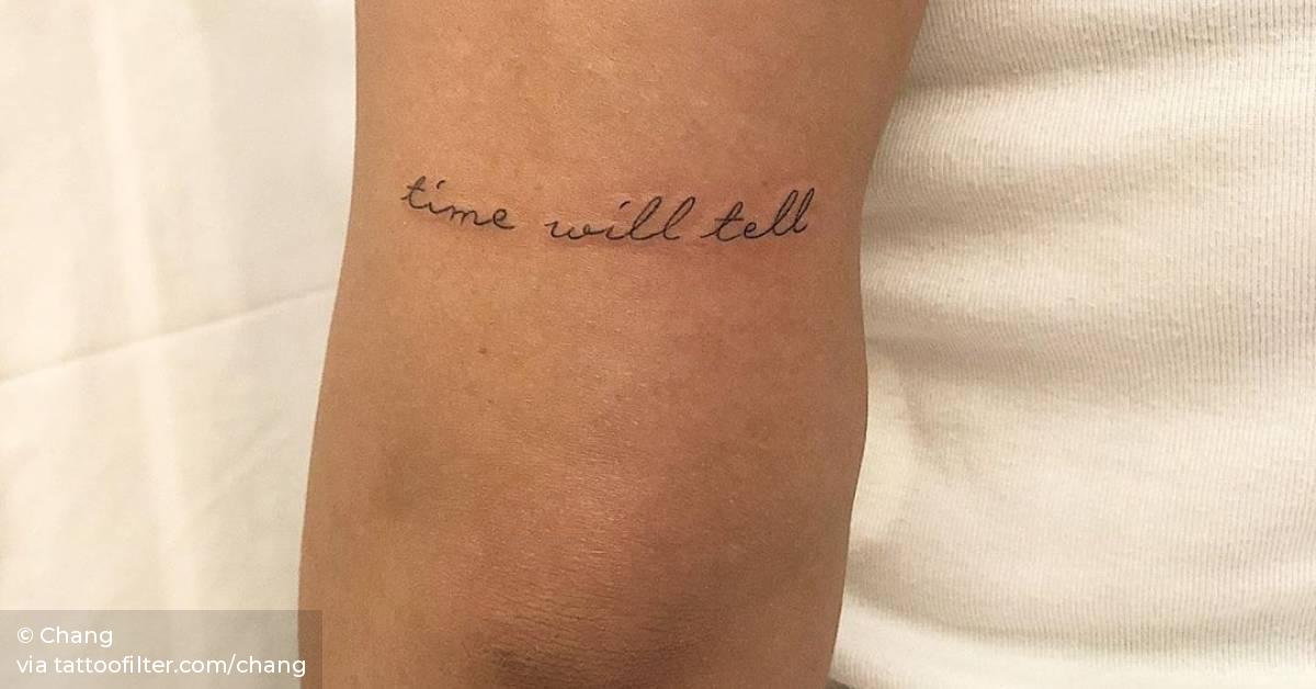 Time Will Tell” Tattoo On The Back On The Left 628_x_1200_jpg