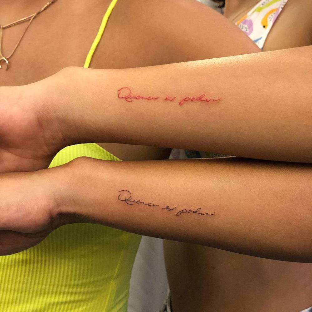 Querer Es Poder” Hand Lettering, Healed In Red And