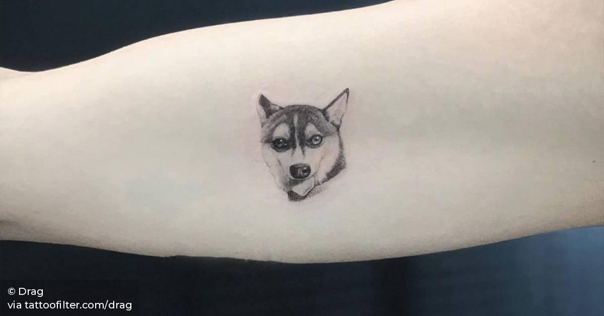 Pet Portrait Tattoo On Sophie Turner. 628_x_1200_jpg