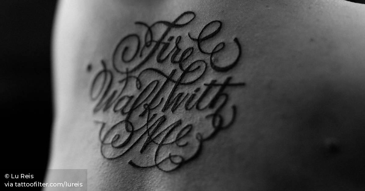 Upper Back Tattoo Saying "Fire Walk With Me". 628_x_1200_jpg