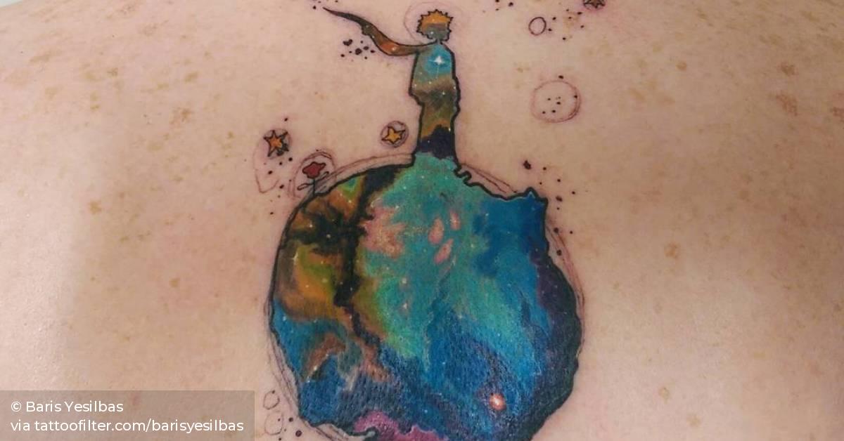 Le Petit Prince Inspired Watercolor Tattoo On The Upper 628_x_1200_jpg