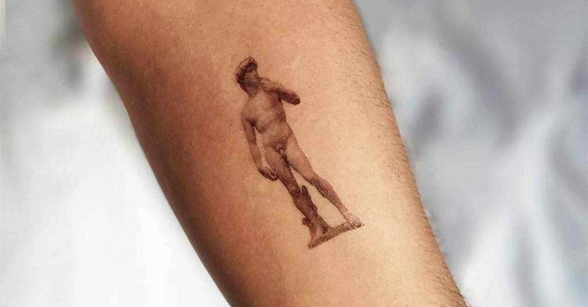 Michelangelo's 'David' Temporary Tattoo, Get It Here 628_x_1200_jpg