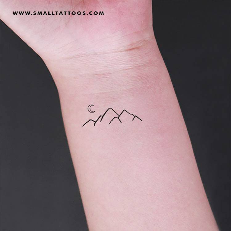Mountain Range Temporary Tattoo, Get It Here ▻ 750_x_750_jpg