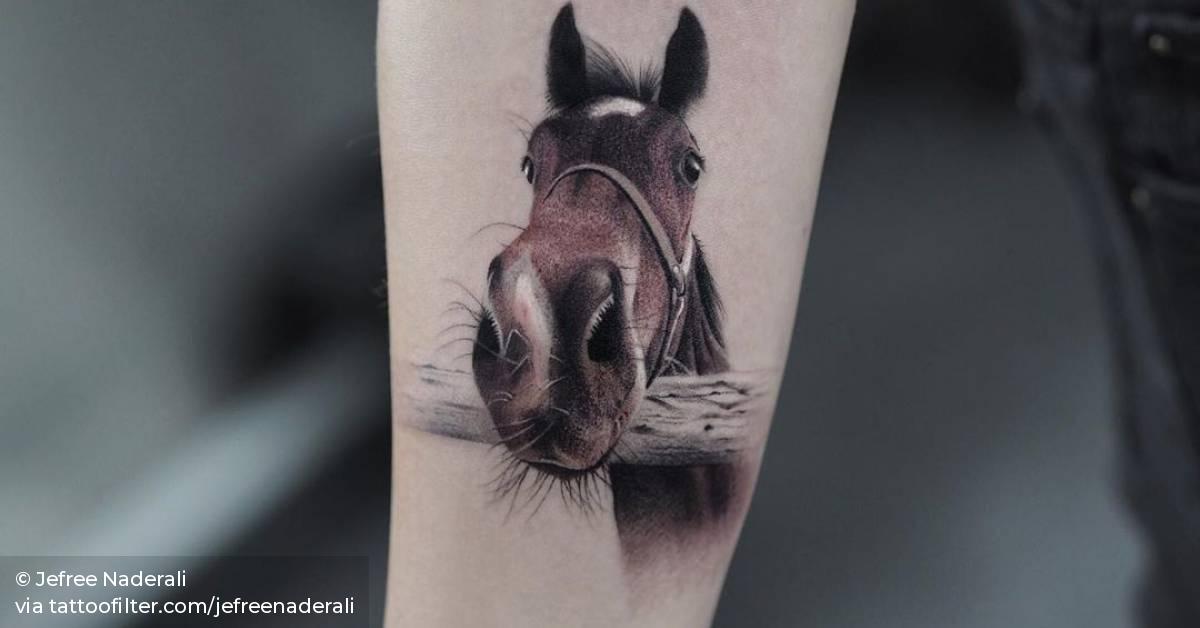 Horse Tattoo On The Inner Forearm. 628_x_1200_jpg