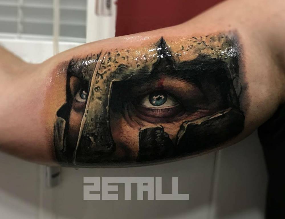 Tatuaje Realista De Un Espartano Inspirado En La 770_x_1000_jpg