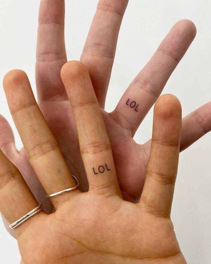 Lol" Best Friends Matching Tattoo 1000_x_800_jpg
