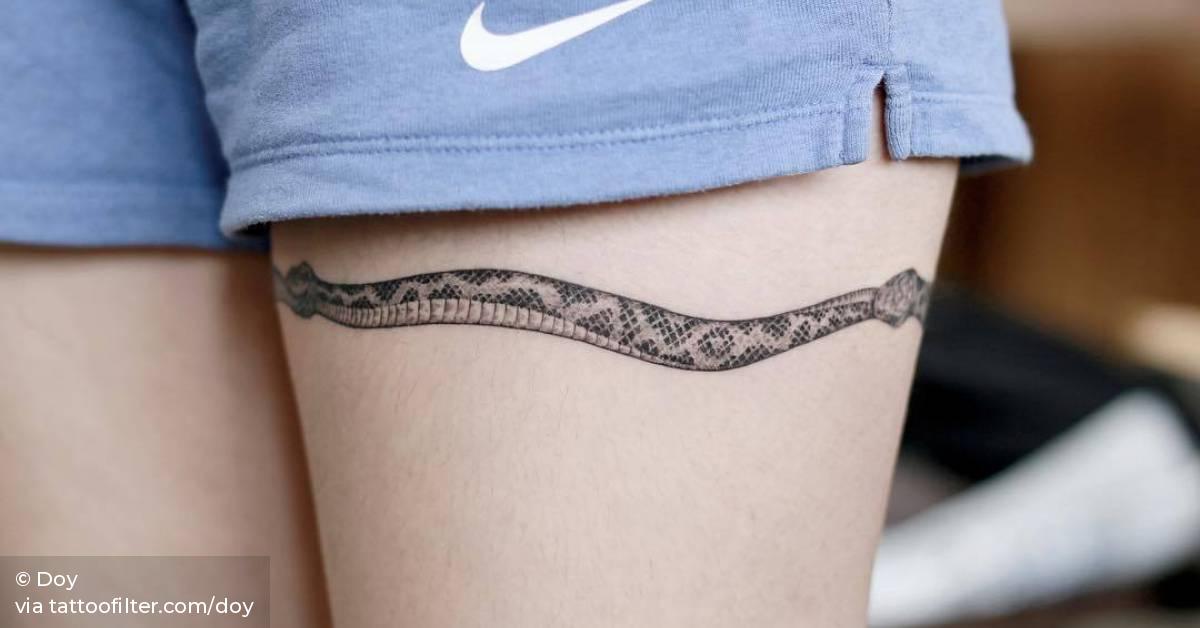Three Snake Leg Band Tattoo. 628_x_1200_jpg