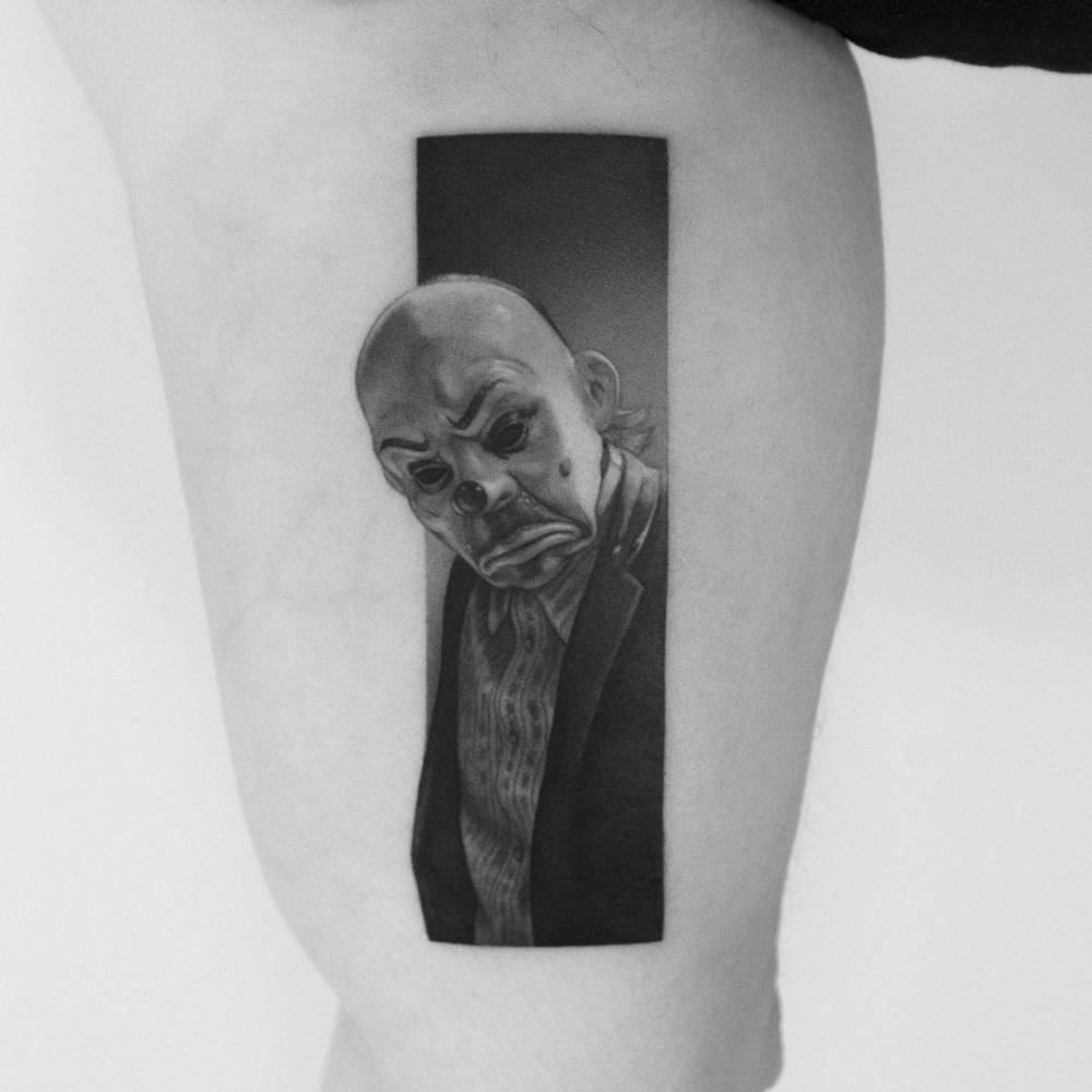 Micro-Realistic Heath Ledger's Joker Tattoo 1000_x_1000_jpg
