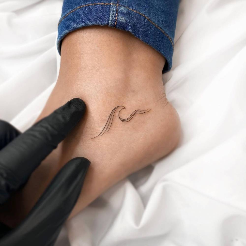 Minimalist Wave Tattoo On The Ankle 1000_x_1000_jpg
