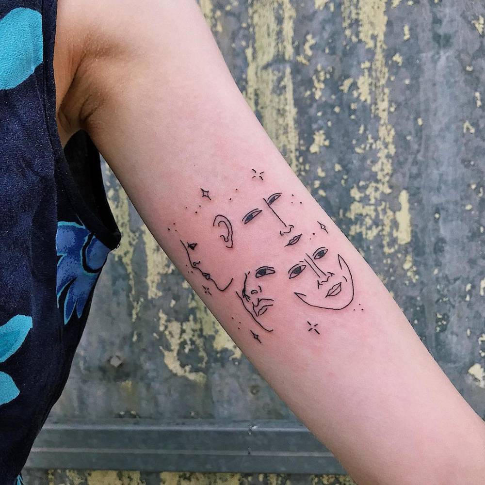 Faces From The Beatles Revolver Album Cover Tattooed On 1000_x_1000_jpg