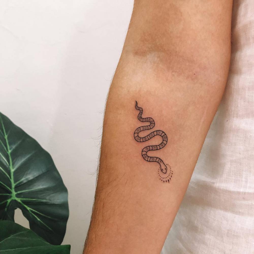 Snake Tattoo On The Inner Forearm. 1000_x_1000_jpg
