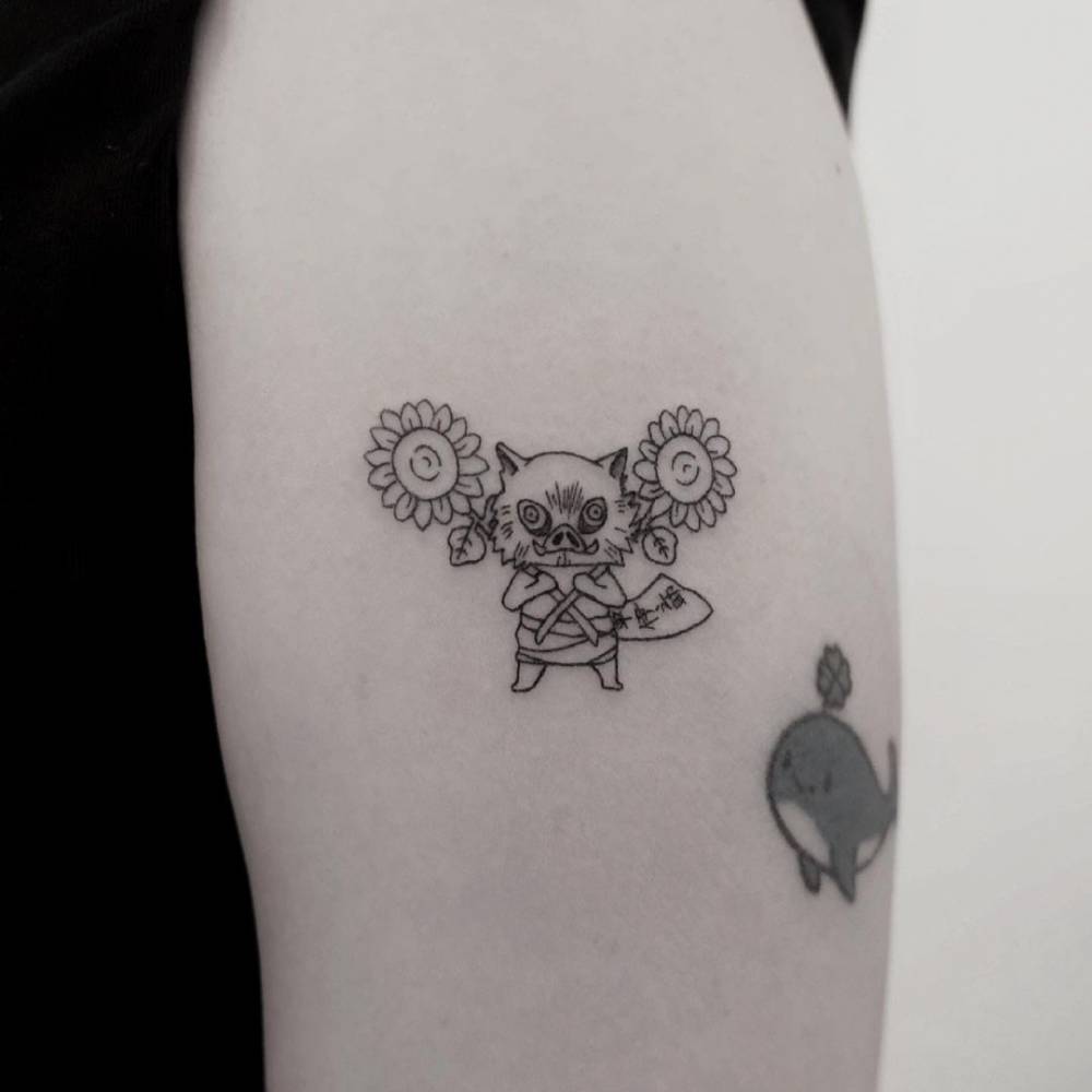 Demon Slayer: Kimetsu No Yaiba Tattoo On The Upper Arm. 1000_x_1000_jpg
