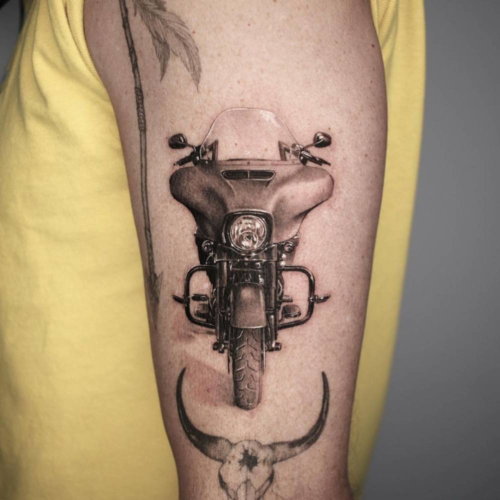 His Harley-Davidson Street Glide Tattooed On The Upper 1000_x_1000_jpg