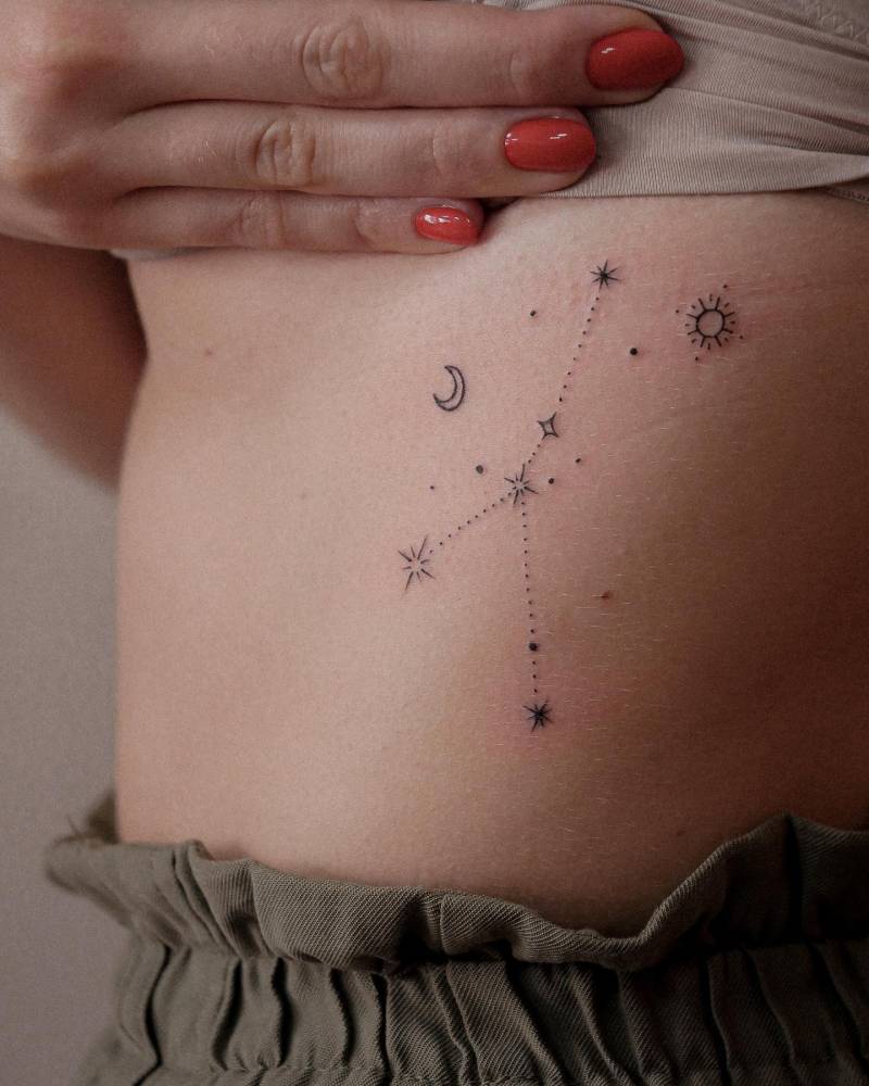 Fine Line Cancer Constellation Tattoo Located On The 1000_x_800_jpg