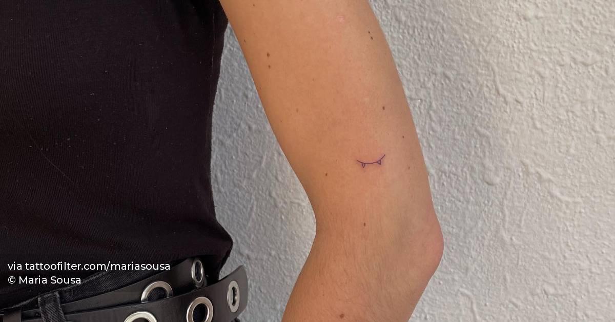 Tiny Minimalistic Skateboard Tattoo Located On The 628_x_1200_jpg
