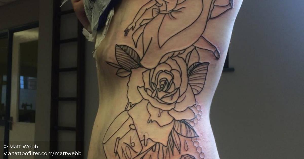 Traditional Style Outline Tattoo Inspired In Alice In 628_x_1200_jpg
