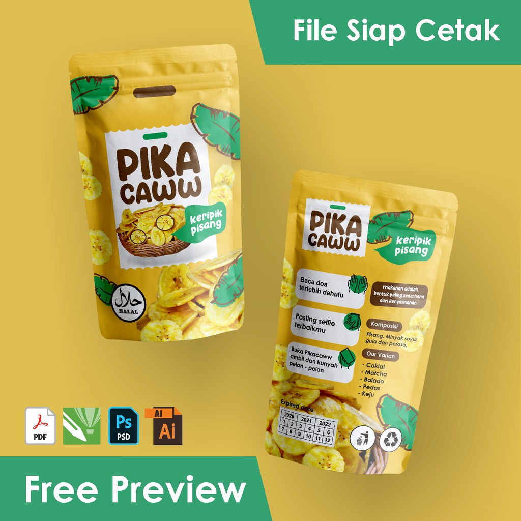 BEST DESAIN) Desain Kemasan Produk / Standing Pouch / Label / Sachet Masker  Terjangkau dan Menarik | Shopee Indonesia