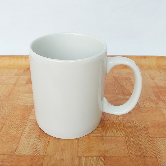 Mug white/ mug putih polos / gelas keramik putih-1 pcs anti pecah | Shopee  Indonesia