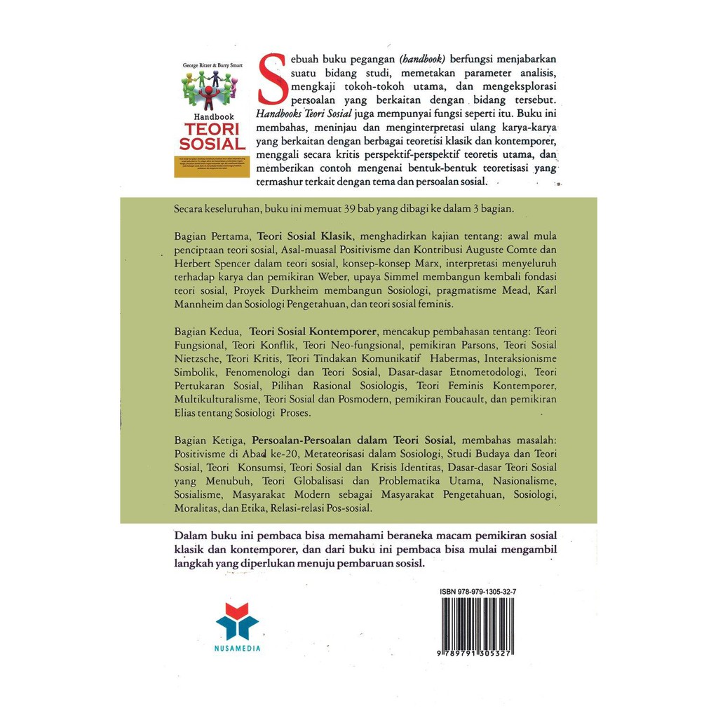 Buku Handbook Teori Sosial - George Ritzer &amp; Barry Smart grab it fa |  Shopee Indonesia