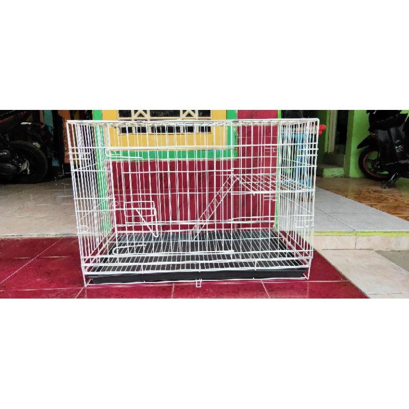 Kandang kucing 90 cm lipat tingkat ada 2 kanan dan kiri ukuran REAL PxLxT  90x60x67 | Shopee Indonesia