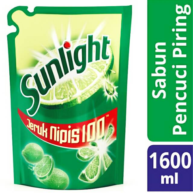SUNLIGHT Lime New Refill 1600ml Sunlight Jeruk Nipis 1600 ML Pencuci Piring  Sunlight 1.6 Liter | Shopee Indonesia