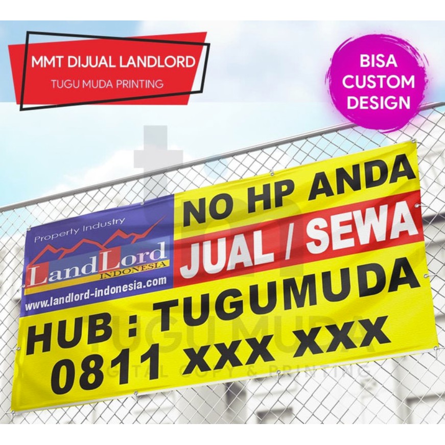 Jual Cetak MMT|Banner|Spanduk|Baliho - Broker Properti LandLord-Jual Rumah-Sewa  Ruko Indonesia|Shopee Indonesia