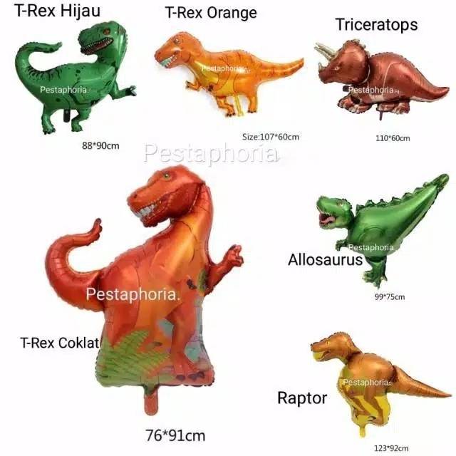 Balon Foil Dino / Dinosaurus / Dinosaur Jumbo | Shopee Indonesia